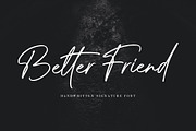 Better Friend Font, a Script Font by trustha (Thumbnail 1 of 18)
