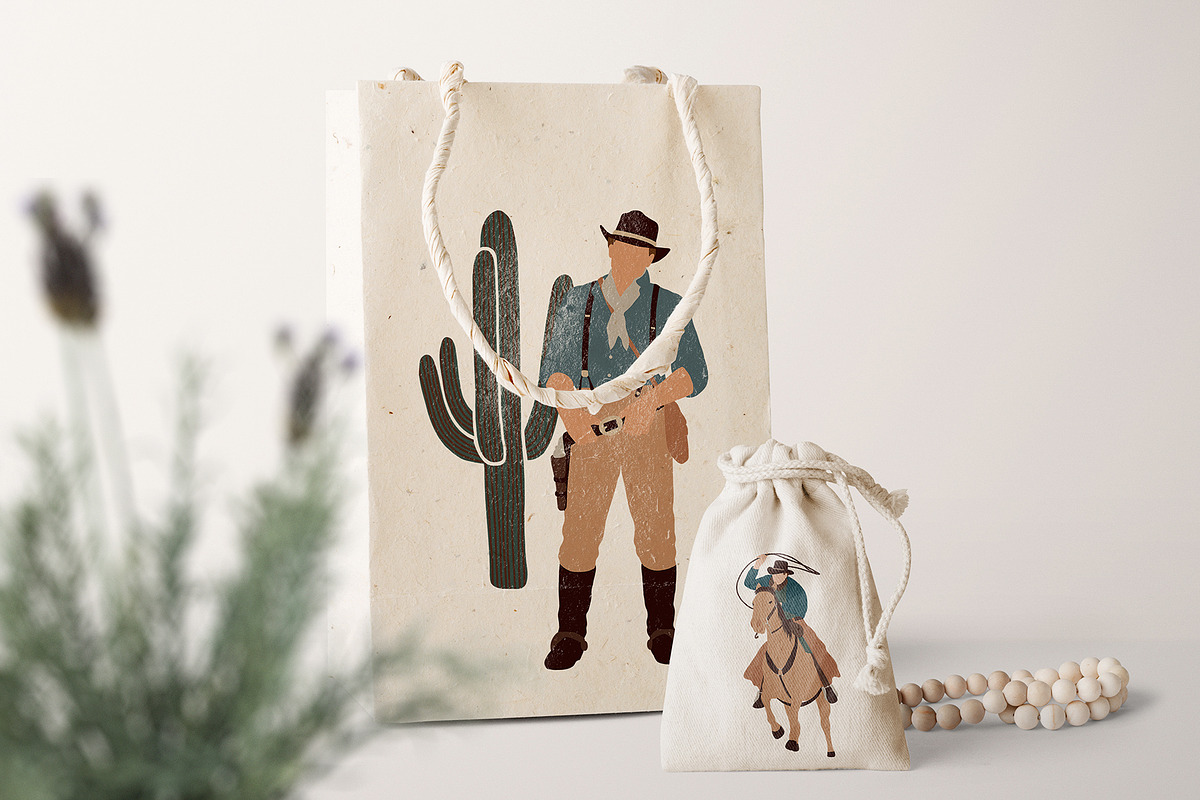 Abstract cowboy clipart, a Person Illustration by ApetekMarket (Photo 7 of 8)