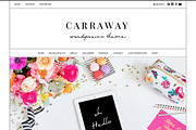 The Carraway Theme, a WordPress Template by angiemakeswebsites (Thumbnail 1 of 5)