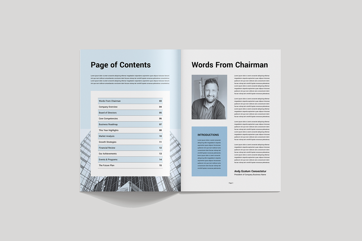 Annual Report, a Brochure Template by Leaflove (Photo 2 of 10)