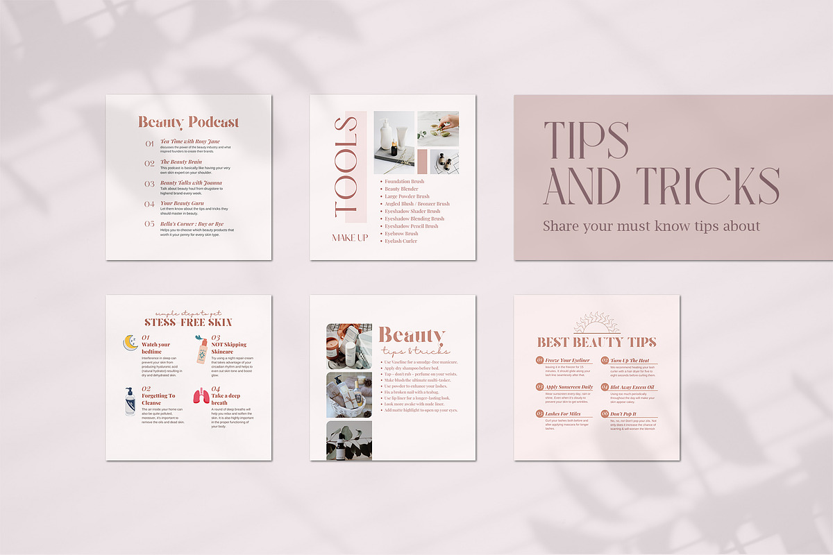 Instagram Beauty Series Creator, a Social Media Template by Analogi Studio