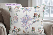 Christmas Snowman Clipart Bundle, a Decorative Illustration by Arslan (Thumbnail 5 of 8)
