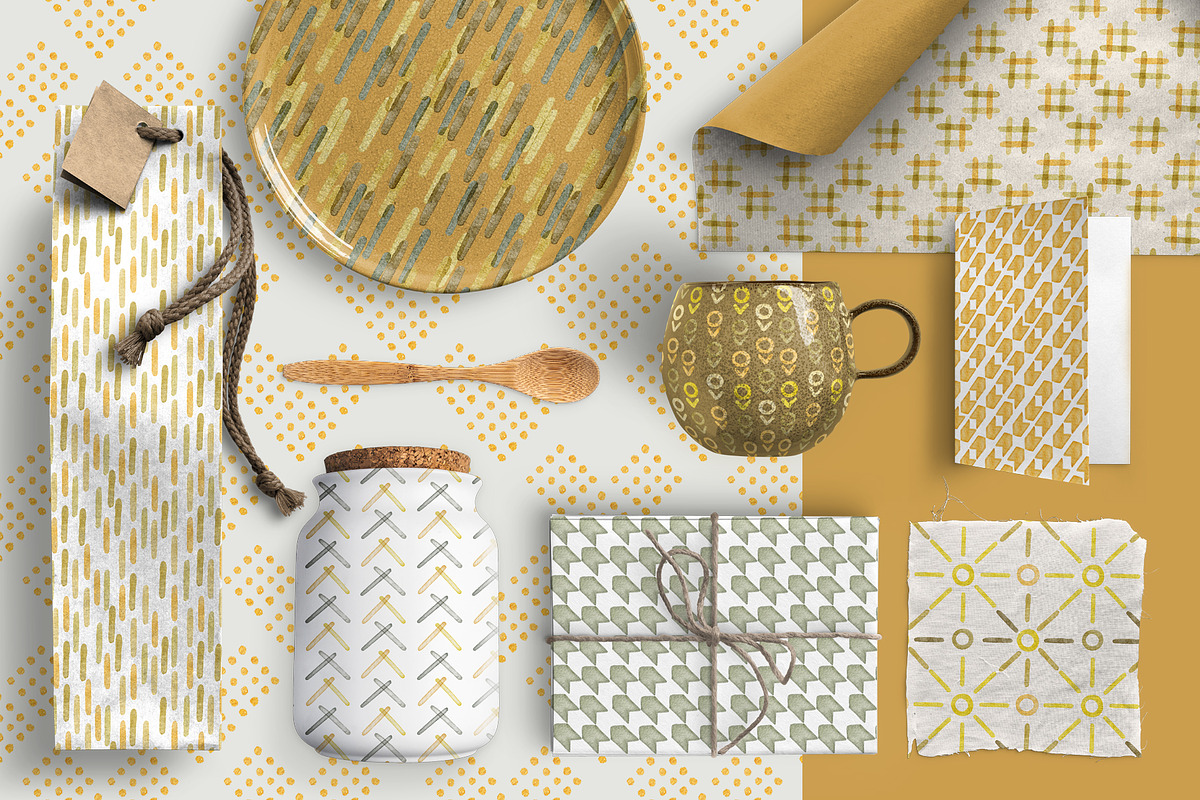 60 Retro Watercolor Patterns, a Pattern Graphic by ArtPavo (Photo 4 of 13)