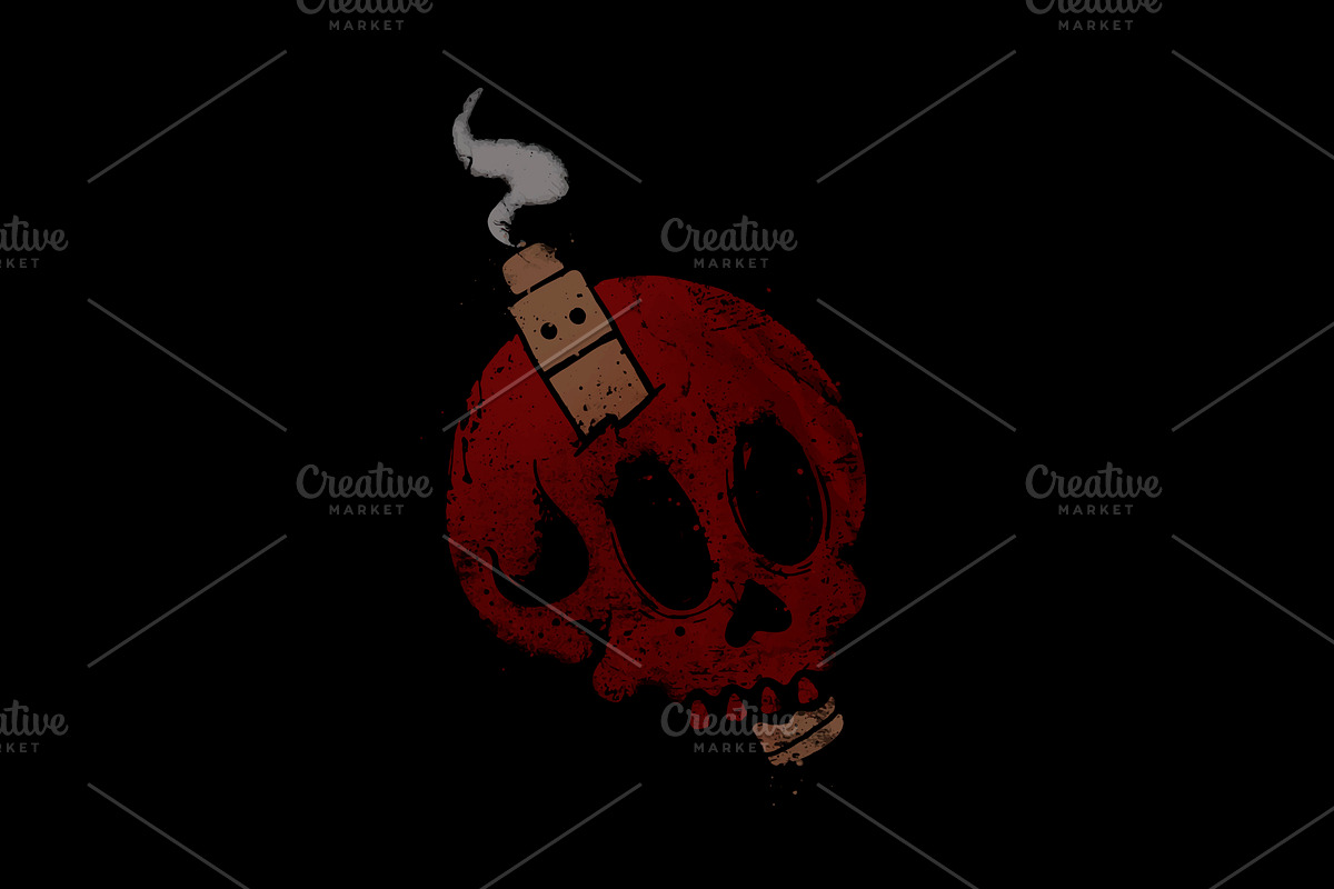 Skulls Vector Illustration, a Healthcare Illustration by Noires (Photo 4 of 7)