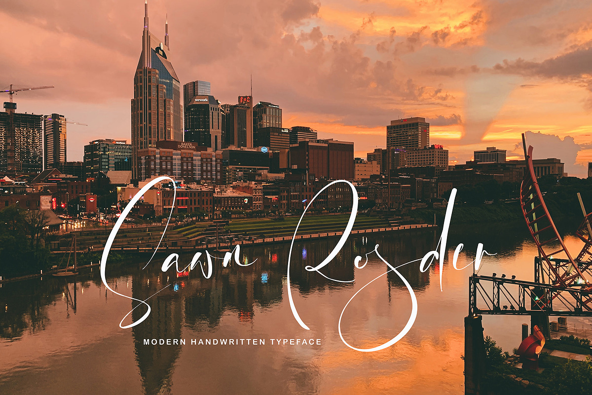 Algoriton, a Script Font by pineungtype (Photo 5 of 10)