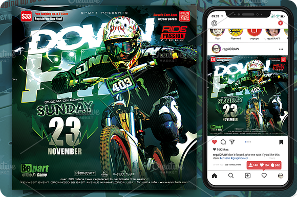Dirt Jump Sport Event Flyer preview 4