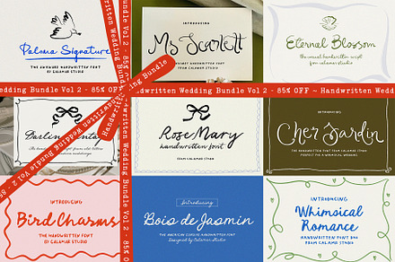 Handwritten Font Bundle | SALE, a Handwritten Font by Calamar Studio