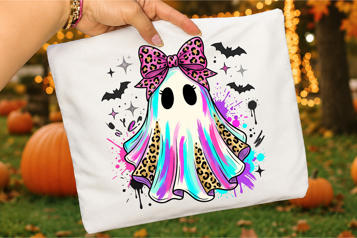 Trendy Neon Ghost Png,Halloween, a Seasonal Illustration by Libby Wishes (Photo 3 of 3)