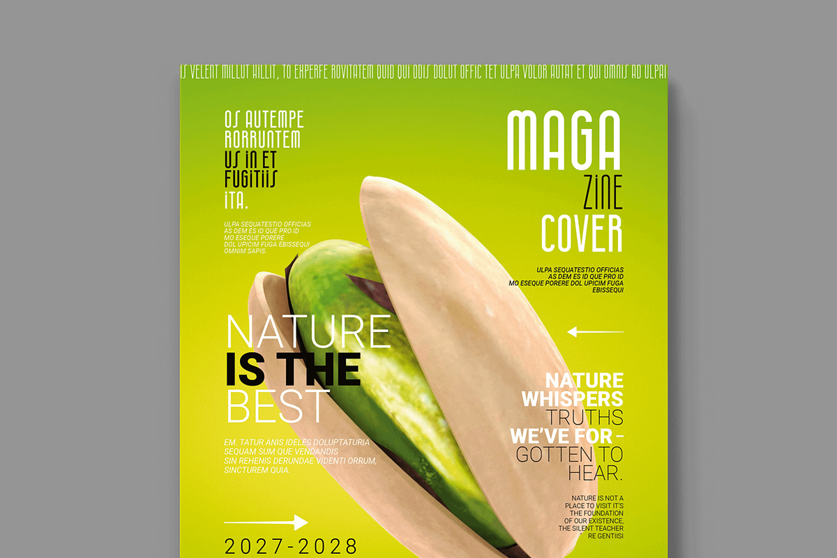 Botanical Cover Magazine Template, a Magazine Template by MightyDesign (Photo 2 of 8)
