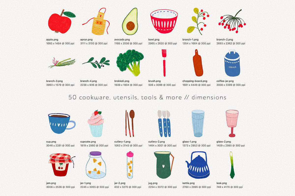 Kitchen Cookware, Utensils & More, an Illustration by likorbut (Photo 3 of 5)