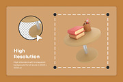 Cozy Living Room 3D Interior Icons, a Work Illustration by twinstd (Thumbnail 3 of 6)