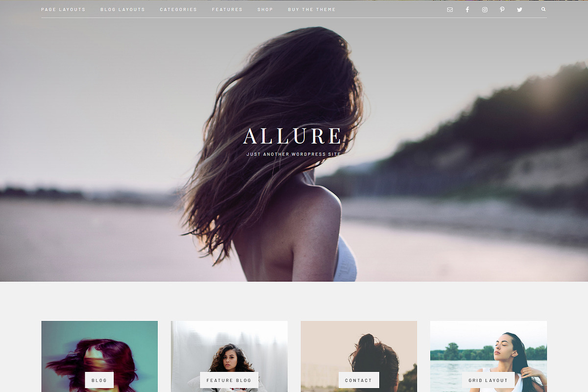 Allure - Feminine Genesis Theme, a WordPress Template by Studio Sirona (Photo 2 of 14)