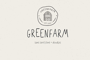 Greenfarm Rustic Font Logos Doodles