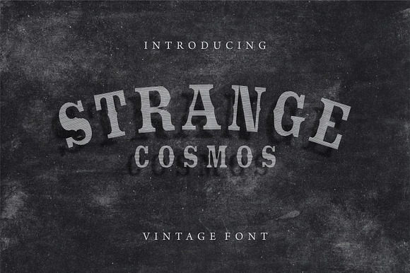 Strange Cosmos Vintage Display Font preview 4