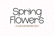 Spring Flowers | Cute Font, a Handwritten Font by KA Designs (Thumbnail 1 of 10)