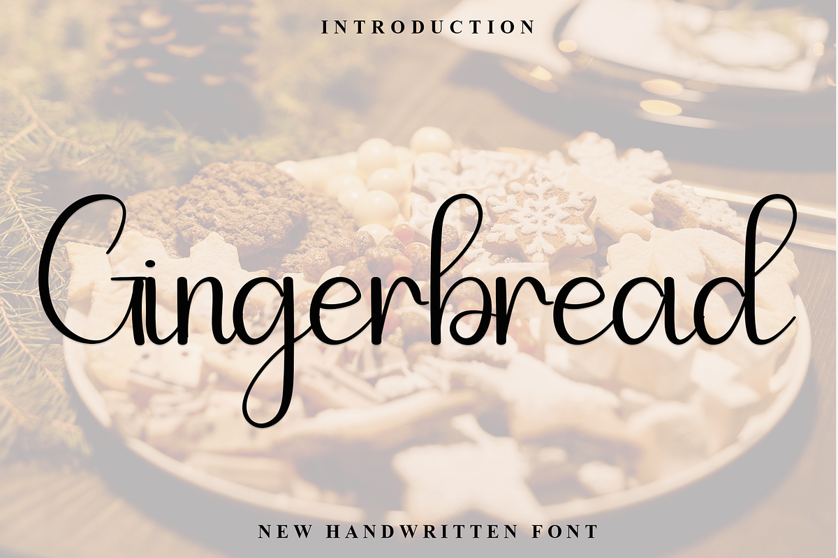 Gingerbread, a Handwritten Font by FreshTypeINK (Photo 1 of 8)