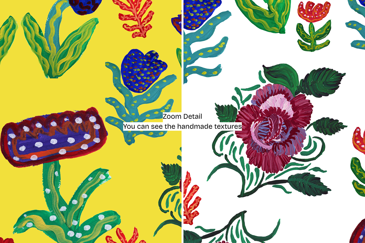 Maximalist Gouache Botanical Pattern, a Decorative Illustration by Chantelle T Illustrations (Photo 9 of 9)