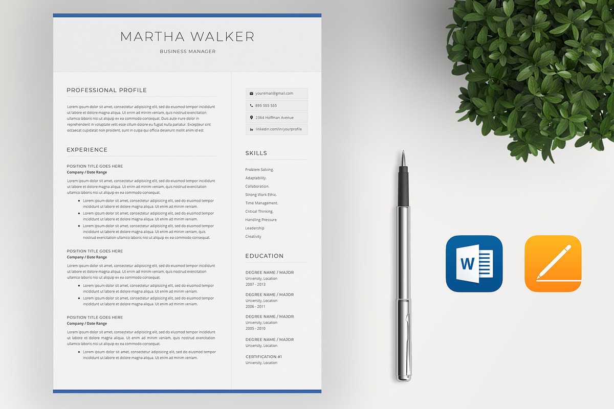 Resume & Cover Letter | CV Template, a Resume Template by SalientResume (Photo 2 of 5)