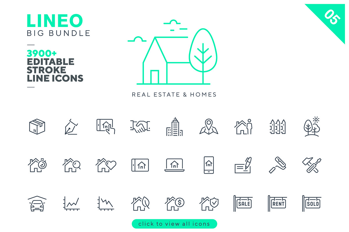 LINEO Big Pack - 3900+ icons, an Outline Icon by sharpnose (Photo 10 of 22)