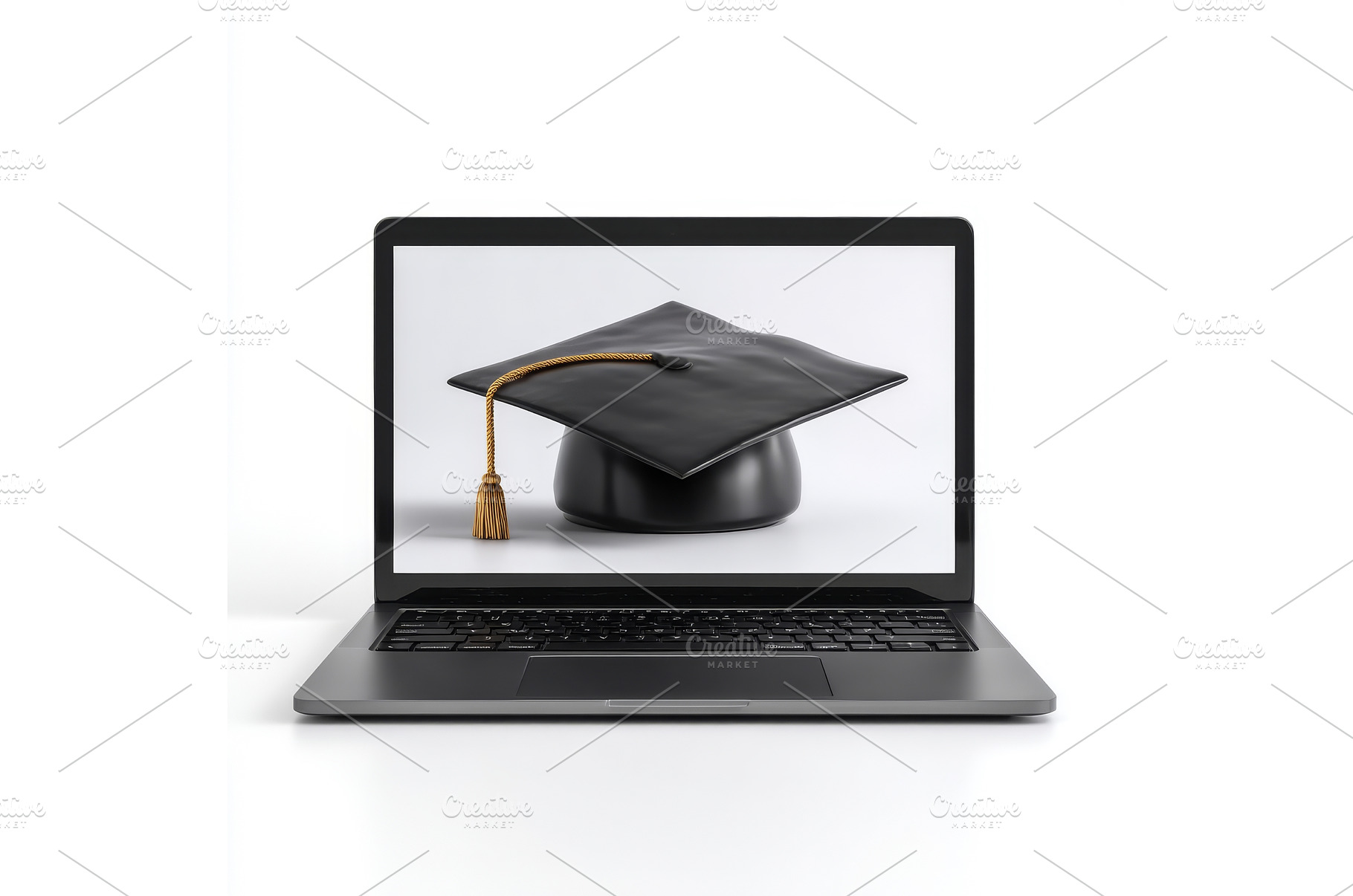 A laptop screen showing a graduation, a School & Education Photo by ZinetroN