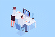 Isometric Business People Vector Set, a Finance Illustration by Vector_Art (Thumbnail 14 of 14)