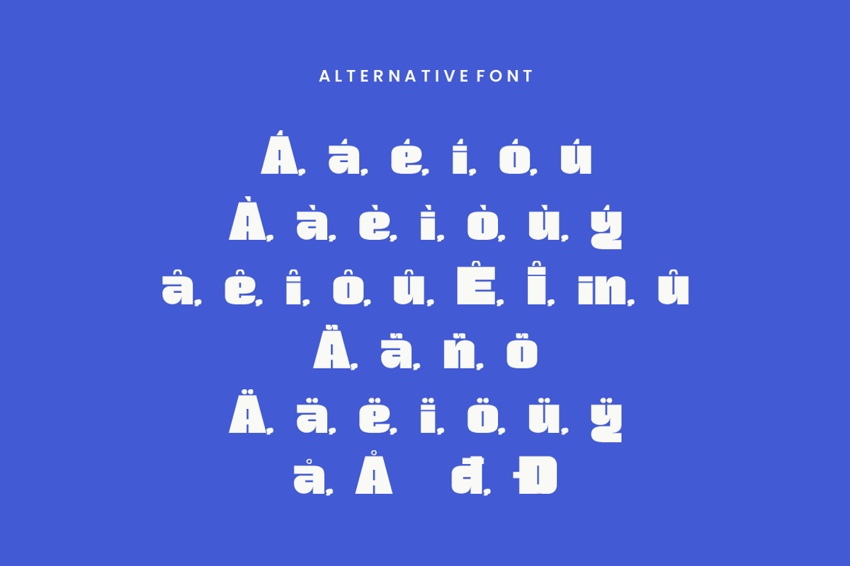 Fams Bold Sans Font, a Sans Serif Font by Iqsiart Studio (Photo 4 of 9)