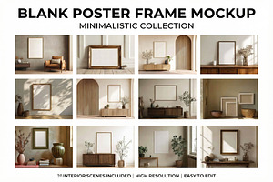 Blank Poster Frame Mockup, a Templates & Theme by VetalStock