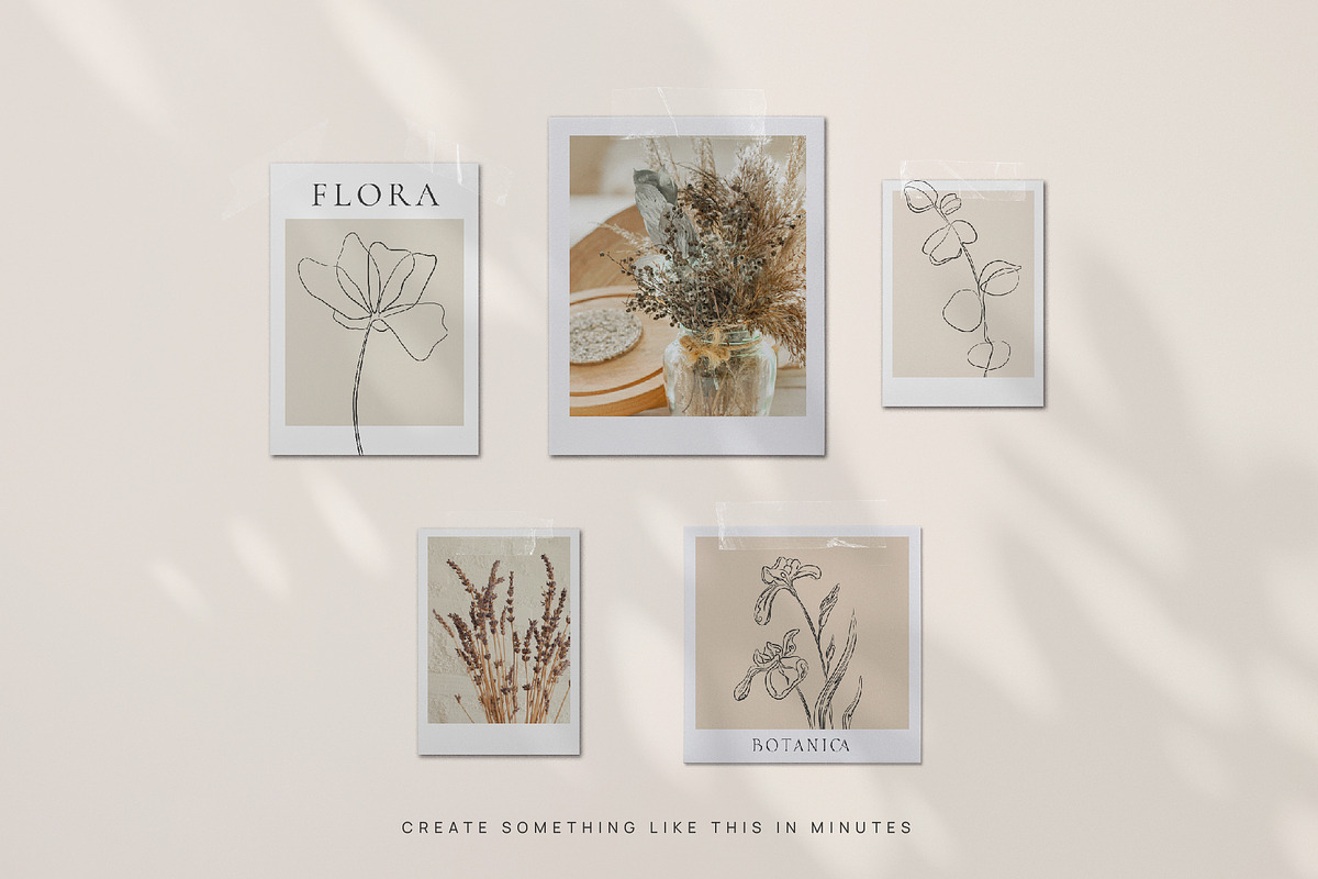 Floristic line art illustrations, a Decorative Illustration by La Petite Line Art (Photo 7 of 10)