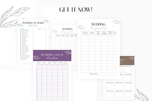 Printable Wedding Planner