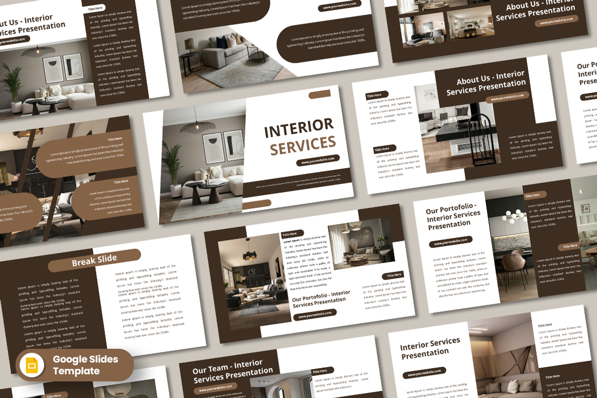 Interior Services - Google Slides, a Presentation Template by QR Design Studio (Photo 1 of 3)