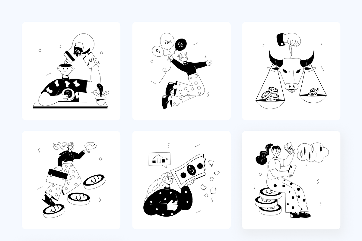 Animated Trading Mini Illustrations, a Person Illustration by Prosymbols (Photo 9 of 11)
