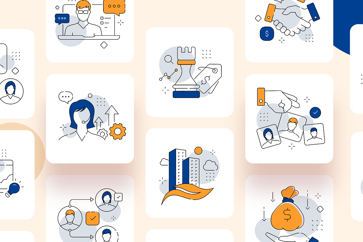 Business management icon set, an Icon by Ragul Creates (Photo 2 of 5)