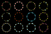 Floral vector AI wreaths and brushes, an Object Graphic by bigmomentsdesign (Thumbnail 10 of 11)