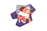 Cute babies sleeping in bed set, a Person Illustration by PaperTrident (Thumbnail 10 of 11)
