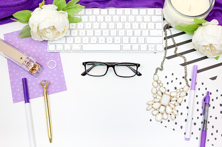 Feminine Purple Stock Photo