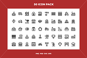 Village icons, an Outline Icon by Wencory (Thumbnail 1 of 2)