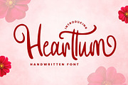 Hearttum, a Handwritten Font by alifryanzulfikar (Thumbnail 1 of 7)