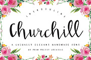 Churchill Script, a Script Font by Prim + Pretty Creative (Thumbnail 1 of 6)