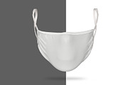 Face mask mockup realistic front, a Mask Mockup by Radmila (Thumbnail 6 of 9)