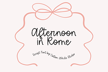 Afternoon in Rome