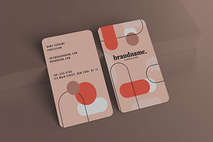 Round Portrait Card - Mockup