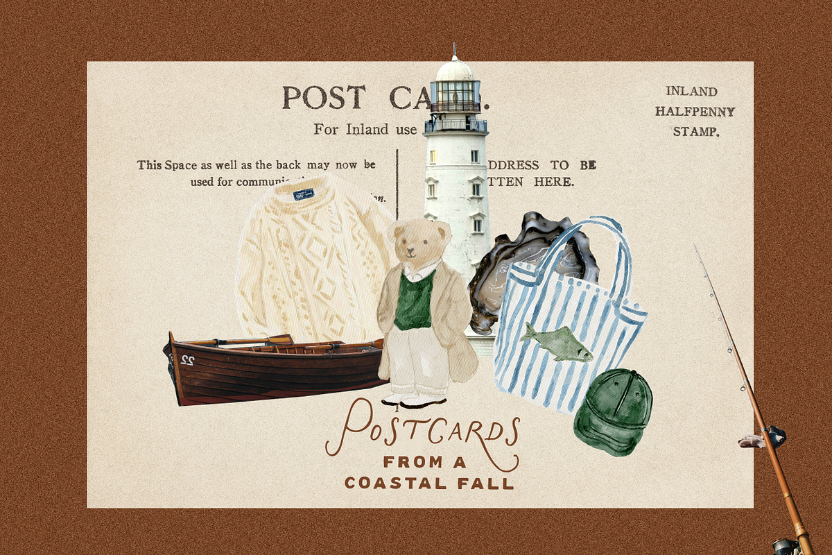 Coastal Autumn Heritage Mixed Media, an Object Graphic by Laras Wonderland (Photo 2 of 12)
