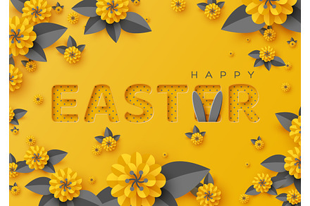 Easter holiday greeting card., a Poster Template by Liudmyla Matviiets