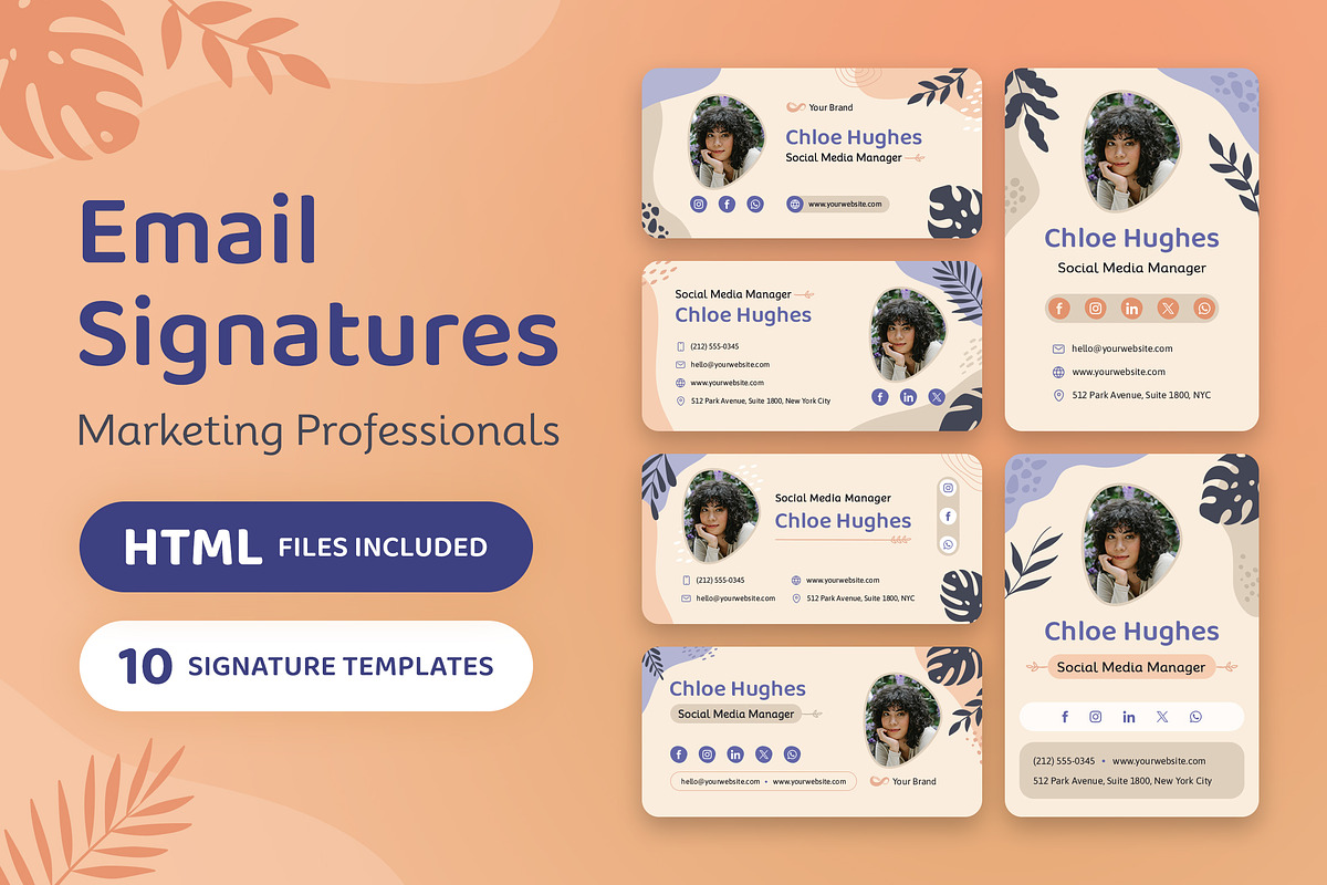Email Signature - Social & Marketing, an Email Template by Brandify Studio (Photo 1 of 3)
