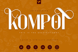 Kompot Display - 2 Fonts