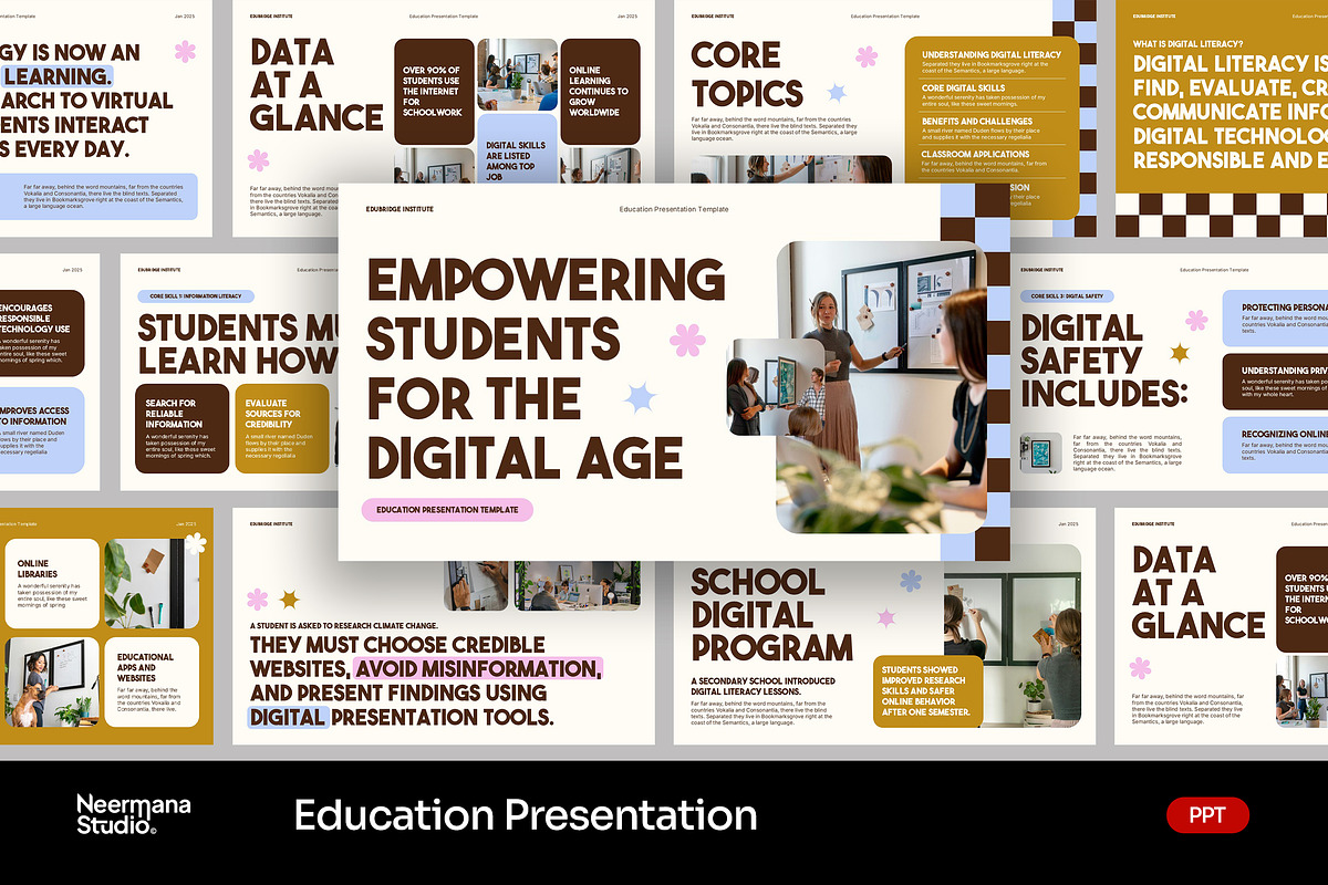 Creative Education PPT Presentation, a Presentation Template by Neermana (Photo 1 of 4)