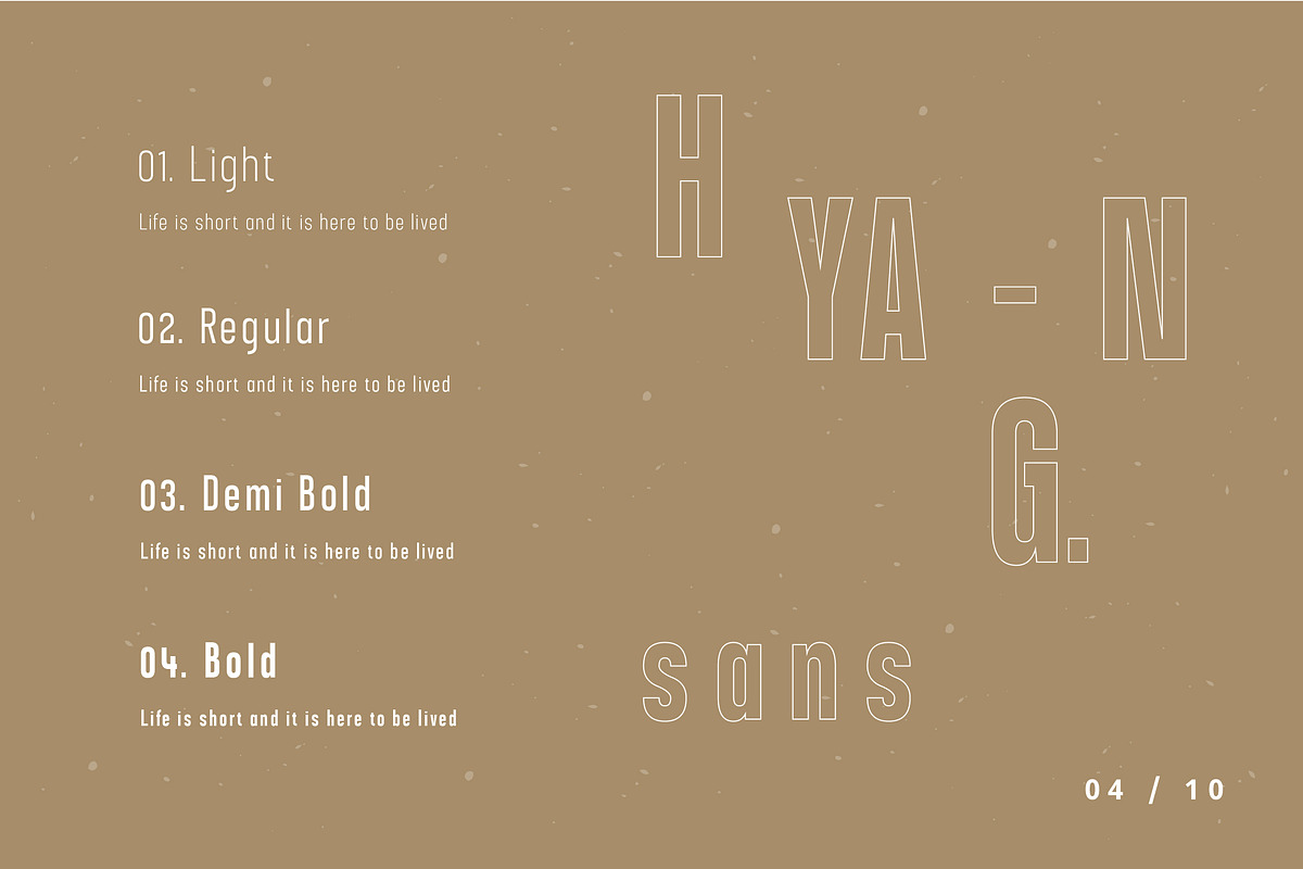 Hyang Modern Sans Serif Font, a Sans Serif Font by peterdraw (Photo 3 of 8)