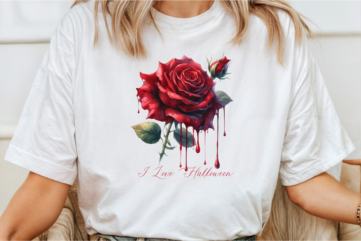 I Love Halloween PNG Roses PNG, an Illustration by DreamCafeArt (Photo 2 of 7)