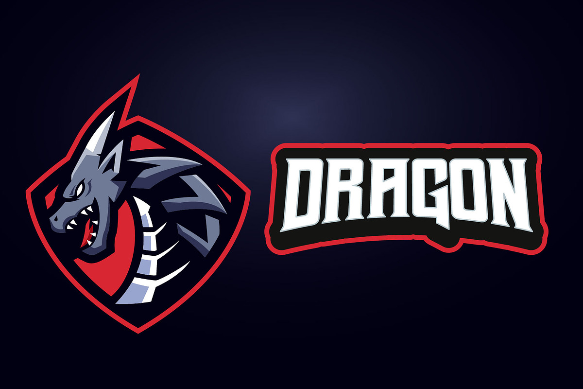 Dragon Esports Logo Templates, a Branding & Logo Template by kidzdsgn (Photo 3 of 4)