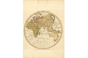 High Quality Antique World Map -